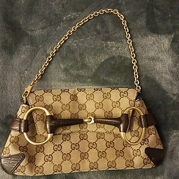 Authentic Gucci Horsebit Chain clutch - Picture 3 of 6